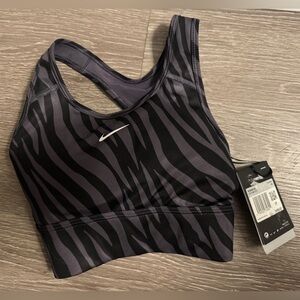 New Women's Nike Zebra Print padded Sports Bra  size XS